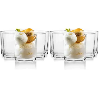 Glasmark KROSNO 1992 Dessertgläser 6er Set 160 ml Aus Glas Eisbecher Gläser Eisschalen Dessertschalen Spülmaschinenfest (Packung mit 2)