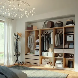 Vicco Kleiderschrank Elmo, 280 x 200 cm 3er Set, Sonoma