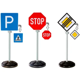 BIG Verkehrszeichen , Multicolor , Kunststoff , 26.50x46.50x10.50 cm , Spielzeug, Kinderfahrzeuge, Rutschautos