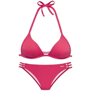 bruno banani Triangel-Bikini Damen rot Gr.34 Cup B