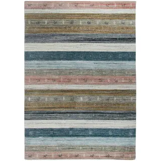 THEKO Nebraska 2498 Wollteppich 70 x 140 cm Mehrfarbig