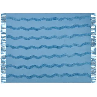 Beliani Decke, Hellblau