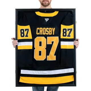 Walasis Trikotrahmen 70x90 Fussballtrikot Rahmen: 3d Groß Objektrahmen For XL Erwachsene Eishockey Fußball Basketball T Shirt Schwarz