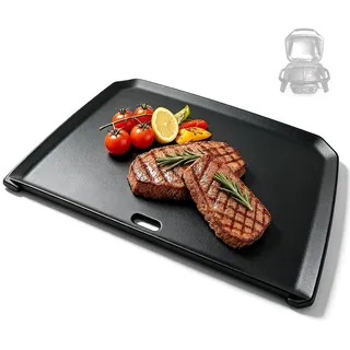 38,6 x 24,6 CM Gusseisen Plancha Grillplatte für Weber Pulse 2000 Elektrogrills, Langlebige und Hitzebeständige Grillpfanne, Gussplatte Ersatzteil passend zu Weber PULSE 2000 Outdoor Grill
