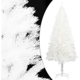 vidaXL Künstlicher Weihnachtsbaum Naturgetreue Nadeln Weiß 240 cm