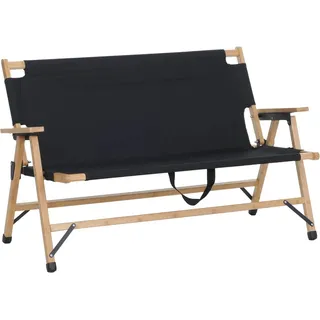 MCW Bambus Campingbank Q40 Klappbar Tragegriff Stoff/Textil 117cm Schwarz