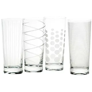 Mikasa Menaje Set Mit 4 Highball-gläsern - Transparent / White - One Size