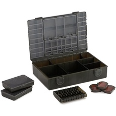 Fox Edges Loaded Medium Tackle Box 27x19x7cm - Angelbox für Karpfenzubehör, Tacklebox zum Karpfenangeln, Zubehörbox