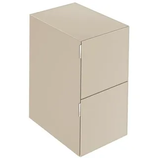 KEUCO EDITION 11 ART Sideboard, 2 Frontauszüge, 400x700x490mm, 32542850400, Korpus/Front: Sand Glas satiniert / Sand Glas satiniert