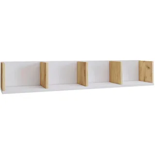 VCM Holz Wandregal 97 x 17 x 17 cm Braun