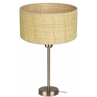 Moonlight Nachttischlampe Rattan Tischleuchte Jute 30cm E27
