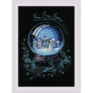 Riolis Kreuzstich Stickpackung Wintermärchen, Zählmuster, 21x30cm