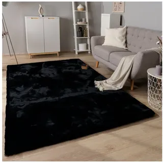 Paco Home »Rabbit Deluxe 860« rechteckig 39 mm Höhe Kunstfell, Uni-Farben, sehr weicher Flor, Wohnzimmer, Schlafzimmer,