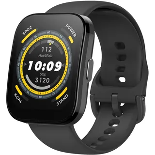 Amazfit BIP 5 BT 45,9 mm Kunststoffgehäuse schwarz Silikonarmband schwarz One Size