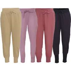 OXIDE Training Damen Jogginghose bequeme Sweat-Hose mit seitlichen Eingriffstaschen 7420185 Schwarz, Rosa oder Beige