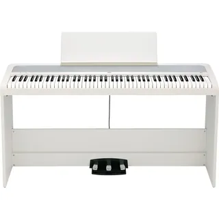 Korg - B2+SP Digitalpiano mit 88 Gewichteten Tasten und Ständer und Pedalen - Weiß