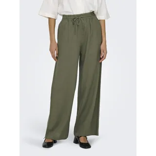 Jdy JDYSAY Linen HW Wide Pant Schlupfhose Kalamata Grün XS (34)