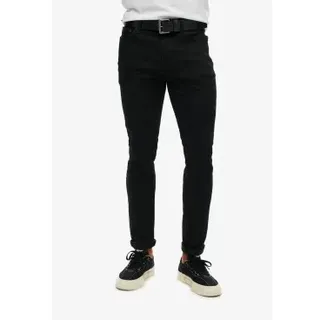 Superdry für Herren. M7010890A Vintage Skinny Jeans schwarz (30/34), Lässig, Baumwolle, Denim