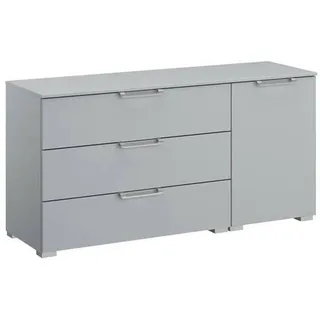 Novel Sideboard , Hellgrau , Metall , 1 Fächer , 3 Schubladen , 120x61x42 cm , Blauer Engel, Goldenes M, BQ - Bündnis für Qualität, Made in Germany , Typenauswahl, Beimöbel erhältlich, stehend, in verschiedenen Größen erhältlich, in verschiedenen Holzdekoren erhältlich , Kleinmöbel, Kommoden, Sideboards