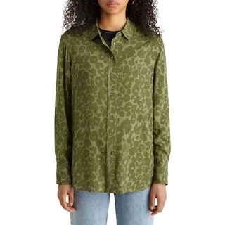 Scotch & Soda 177656 Langarmhemd - Poetry Leopard Military - 40
