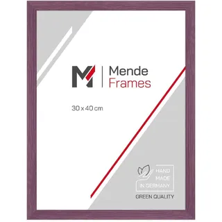 MendeFrames Holzrahmen H300 Klassisch violett 50x75 cm Museumsglas