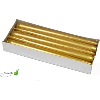 Partydeco Spitzkerze 24 cm 10 St. gold