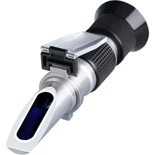 Zuckergehalt Refraktometer, RGBS Refraktometer 0-90 Brix Wein Refraktometer zur Messung des Zuckeranteils mit ATC Handrefraktometer für Winzer Wein Bier Obst Frucht usw