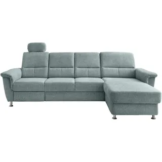 Livetastic Ecksofa , Blau , Textil , Uni , Ottomane rechts, L-Form , 292x165 cm , Made in Eu , Relaxfunktion, seitenverkehrt erhältlich, Rücken echt, USB-Anschluss, Herz-Waage-Funktion, USB-C-Anschluss , Wohnzimmer, Sofas & Couches, Wohnlandschaften, Ecksofas