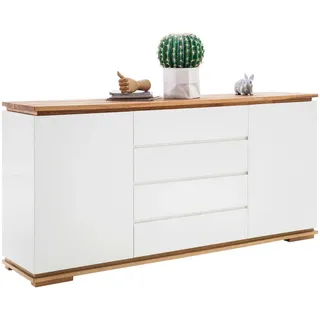 MCA Furniture Sideboard 172 x 81 x 40 cm weiß / eiche