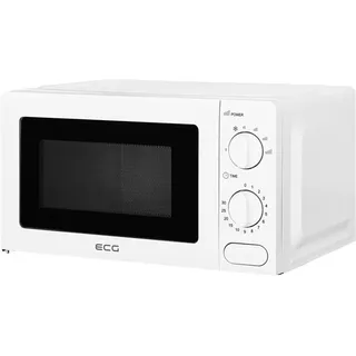 ECG MTM 1771 WE Mikrowelle, Weiß, 700 Watt, 17 l Volumen, 44,6 cm Breite, Auftauautomatik - Weiß