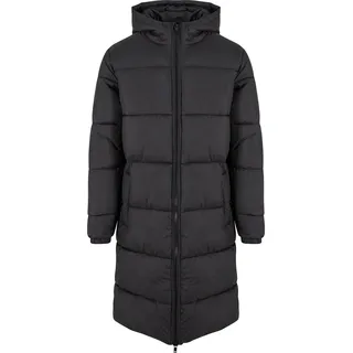 URBAN CLASSICS Mens Long Puffer Coat Herren, Pufferjacken schwarz