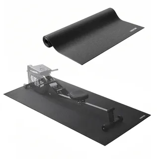 Vevor Laufbandmatte für Teppichboden Bodenschutzmatte (915 x 1820 mm) für Sportgeräte 6 mm dick, Trainingsgerätematte für Laufbänder Ellipsentrainer Rudergerät, hochdichter PVC-Bodenschutz