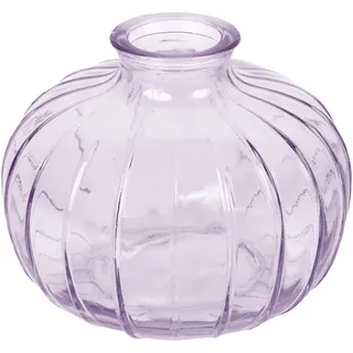 Talking Tables Fliederfarbene Glas-Budvase für Blumen, stilvolle Einzelstiel-Vase für Hochzeits-Tischdeko, Fensterbank, Gartenpartys, Sommeressen, Kamindekor & Geschenke, 8 cm