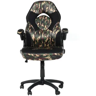 Mendler HWC-K13 Kunstleder Camouflage-Schwarz