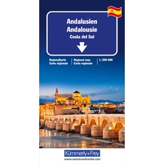 Andalusien, Costa del Sol Regionalkarte 1:200 000: Regionalkarte Spanien 1:200 000 (Kümmerly+Frey Regional-Strassenkarte)