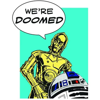KOMAR Wandbild Star Wars Droids 40 x 50 cm