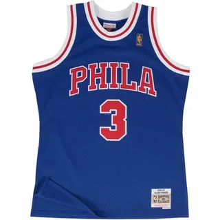Mitchell & Ness Herren, Sportshirt, Swingman Jersey Philadelphia 76ers Allen Iverson 9697 L
