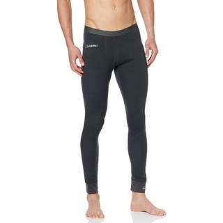 Schöffel Merino Sport Pants long M, temperaturregulierende lange Unterhose, atmungsaktive Thermo Leggings in Wollqualität, anthrazit, S