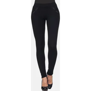 Thermo Winterhose mit Innenfleece und hoher Taille | M - Dunkelblau