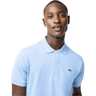 Lacoste Herren Geripptes Poloshirt, Blau XS - Blau