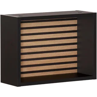 Schildmeyer Wandregal »Ekko, Breite 40 cm« Rückwand mit Akustikprint, Wandmontage, schwarz