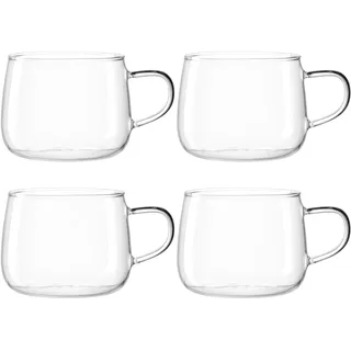 LEONARDO Teetassen 0,45 l Transparent 4 St.