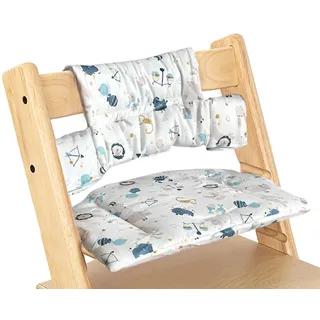BOYIFEIJIE Sitzkissen für Tripp Trapp Hochstuhl, Weich Gepolstert, Leicht zu Befestigen, als Zubehör für Stokke Tripp Trapp, Erhältlich (Meerestiere)