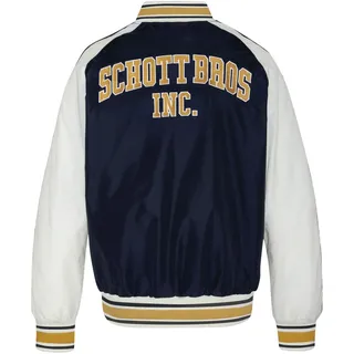 Schott Jacke Jacke im College-Stil mit Streifen - Dunkelblau