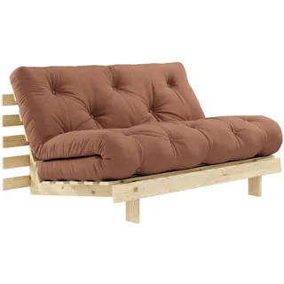 Karup Roots Schlafsofa Baumwolle 2-Sitzer Braun