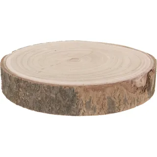 Holz Baumscheibe natur - 29-34 cm - Deko Holz Scheibe - Modell: groß