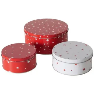 Dosen Sterny Ø 13,5-20 cm, 3er-Set , Multicolor , Metall , 20x9x20 cm , Küchenzubehör, Vorratsbehälter, Vorratsdosen