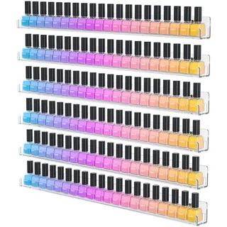 NIUBEE Acryl-Nagellack-Wandregal, 61 cm, 6 Stück