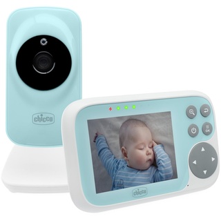 Chicco Video-Babyphone-Start, mit 3,2"-Farbbildschirm, 200 m Reichweite, Infrarot-Nachtsicht, Smart-Eco-Modus-Funktion, wiederaufladbare Batterie