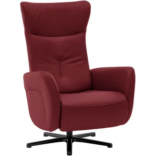 Beldomo Speed Relaxsessel , Rot , Leder , Echtleder , Rindleder , 76x112x83 cm , Goldenes M , Fußauswahl, Lederauswahl, Stoffauswahl, Relaxfunktion, Liegefunktion , Wohnzimmer, Sessel, Ledersessel